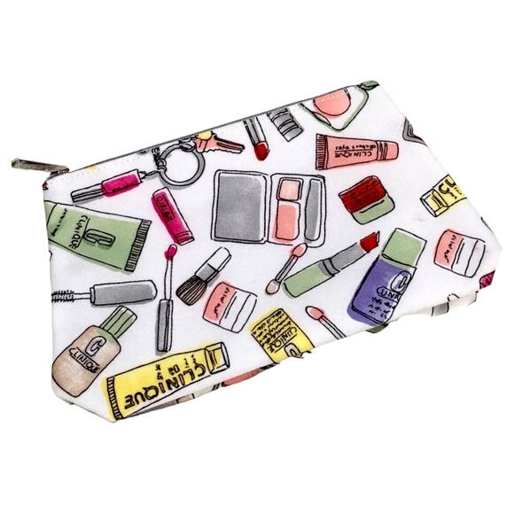 Y2k Clinique Limited Edition Cosmetic Case Makeup Bag Retro Cute - Picture 1 of 5